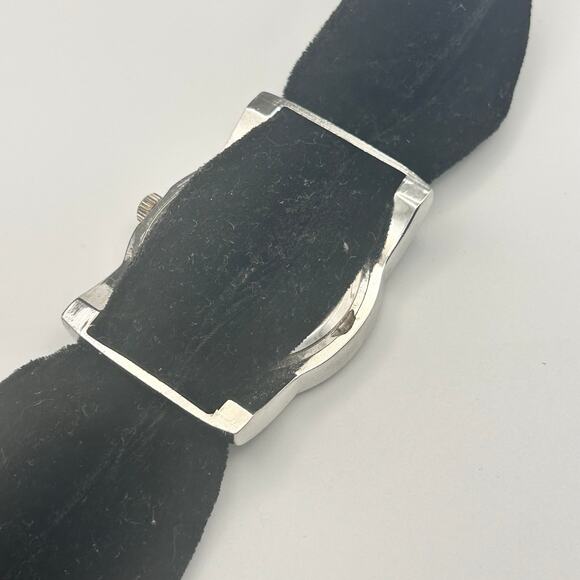 MINICCI Silver Mother Pearl Dial Black Strap Women’s Watch 38mm Working - Picture 6 of 8